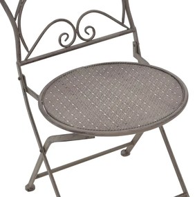 Τραπεζαρία Walen pakoworld σετ 3τεμ μέταλλο σε μπρονζέ απόχρωση