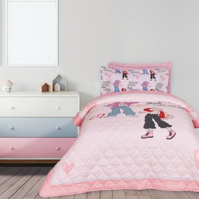 DAS KIDS ΚΟΥΒΕΡΛΙ ΜΟΝΟ 160Χ220 4940 GREY, PINK