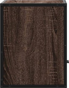 vidaXL Επίτοιχα κομοδίνα 2 τεμάχια καφέ δρυς 40x31x39,5 cm