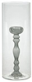 Κηροπήγιο - Ρεσώ Hurricane S L11xW11xH29cm B0819600 Grey Serax Glass