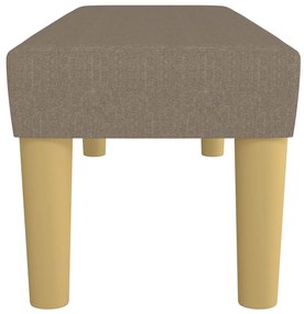 vidaXL Πάγκος Taupe 100x30x30 εκ. Υφασμάτινος