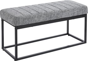 Ταμπουρέ (103x40x47) Spitishop Chimay Grey/Black