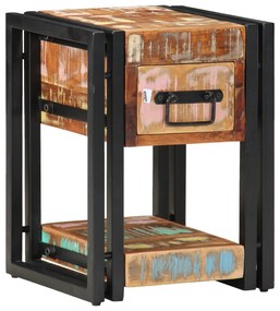 vidaXL Νυχτερινά Τραπέζια 2 τμχ 40x40x40 εκ Μασίφ ανακυκλωμένο ξύλο
