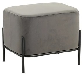 BELLA/L ΣΚΑΜΠΟ GREY VELVET ΥΦΑΣΜΑ 48X37Χ39εκ.