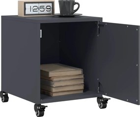 vidaXL Κομοδίνο Ανθρακί 36 x 39 x 43,5 εκ. από Χάλυβα