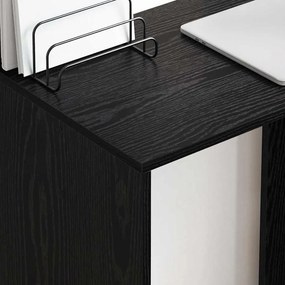 vidaXL Γραφείο Μαύρη Οξυά 78,5 x 37 x 154,5 cm Επεξεργασμένο Ξύλο