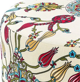 Σκαμπώ Rimini Megapap υφασμάτινο πολύχρωμο 65x65x40εκ.