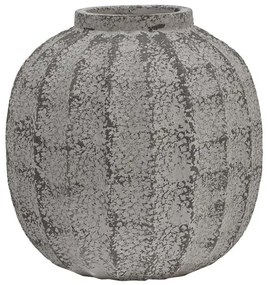 Βάζο 374-225-597 28x28x30cm Grey Πολυρεσίνη