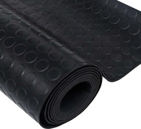 vidaXL Μάτ δαπέδου Μαύρο 1,5 x 4 m Λάστιχο
