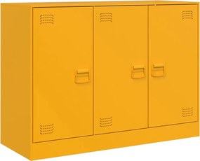 vidaXL Ντουλάπι Μουσταρδί 99x39x73 εκ. από Ατσάλι