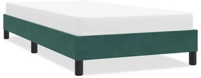 vidaXL Πλαίσιο κρεβατιού χωρίς στρώμα Σκούρο πράσινο Βελούδινο