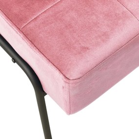 Καρέκλα Χαλάρωσης 65 x 79 x 87 Ροζ Βελούδινη - Ροζ