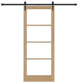 vidaXL Συρόμενη Πόρτα με Σετ Υλικών 'ORKDAL'86x211 cm
