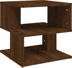 vidaXL Βοηθητικό Τραπέζι Καφέ Δρυς 40x40x40 εκ. Επεξεργασμένο Ξύλο