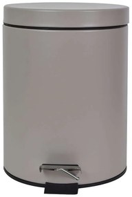 Κάδος Απορριμμάτων Classic 02-5580 Taupe Ματ 5Lt Estia Metal
