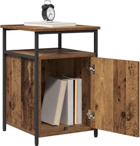 vidaXL Κομοδίνο Παλιό ξύλο Επεξεργασμένο ξύλο