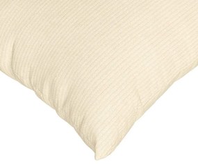vidaXL Μαξιλάρι Καναπέ 2 pcs Κρεμ 80 x 40 cm Υφασμάτινο Κορντουρά