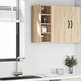 vidaXL κρεμαστό ντουλάπι Riga Sonoma Δρυς 20x29,5x60εκ.