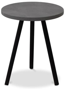Βοηθητικό τραπεζάκι Roma Megapap χρώμα γκρι ρετρό 33,5x33,5x46εκ.