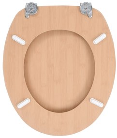 vidaXL Κάλυμμα Λεκάνης με Σχέδιο Μπαμπού από MDF