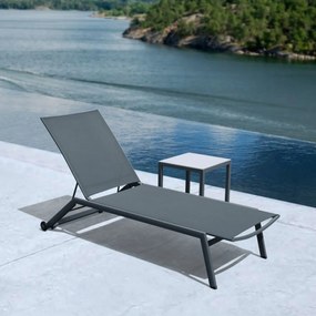 Metaxakis   Sun-Lounger Bondi Anthracite  metax-01-00-2300 διάστ.195.0000 x 70.0000 x 106.0000