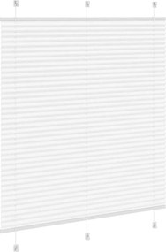 vidaXL Πλισέ περσίδα Λευκό 120x150 cm Πλάτος υφάσματος 119,4 cm