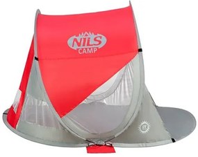 Σκηνή Παραλίας NC3142 Κόκκινη/Γκρι POP UP NILS CAMP