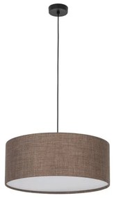 Κρεμαστό Φωτιστικό Οροφής 3xE27 Ύφασμα Earth KT Lighting-10101-Καφέ 10101