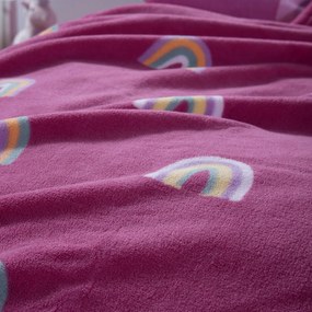 Κουβέρτα Fleece Μονή (160x220) Nef-Nef Homeware Junior Rainbow Mood