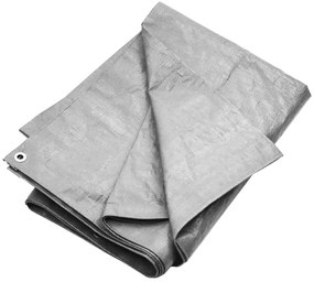vidaXL Μουσαμάς Γκρι 180 γρ./μ.² 3 x 4 μ. από HDPE