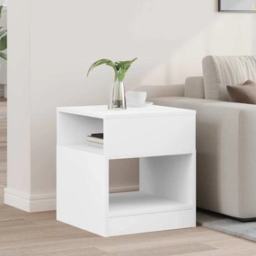 vidaXL End Table Λευκό 40,5 x 40 x 45 εκ Επεξεργασμένο ξύλο