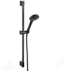 Βάση Τηλεφώνου Ντους Horn N370BL-B Black Ferro Ορείχαλκος