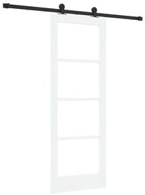 vidaXL Συρόμενη Πόρτα ORKDAL Λευκό 73.5 x 198.5 εκ. Ξύλο και μέταλλο