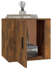 vidaXL Κομοδίνα 2 τεμ. Καπνιστή Δρυς 50x39x47 εκ.