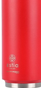 Ποτήρι Θερμός Travel Cup Save The Aegean Scarlet Red 500ml - Estia