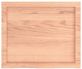 vidaXL Ράφι Τοίχου Ανοιχτό Καφέ 60x50x(2-4)εκ. Επεξ. Μασίφ Ξύλο Δρυός