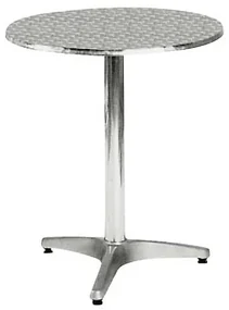 WOODWELL Ε284PALMA Τραπέζι Στρογγυλό Αλουμινίου Φ60cm H.70cm Ε284