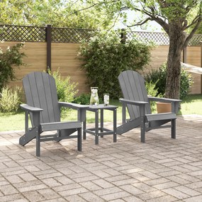 vidaXL Έπιπλα Χαλάρωσης Κήπου 2 pcs Ανοιχτό γκρι 74 x 82 x 90cm