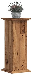 vidaXL Βάσεις Φυτών Όψη Παλαιού Ξύλου 33x33x80 εκ. Επεξ. Ξύλο