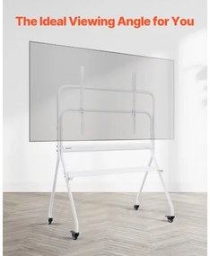 VEVOR Rolling TV Stand Mobile TV Cart Holds Up to 198 lbs for 35-100 In Screens