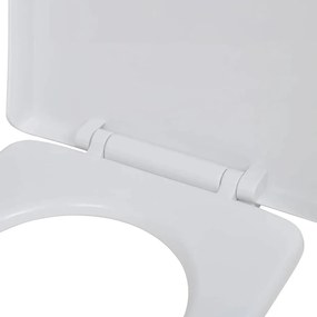 vidaXL Κάλυμμα Λεκάνης με Μηχανισμό Soft Close Τετράγωνο