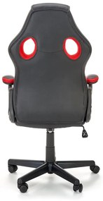 ΚΑΡΕΚΛΑ ΓΡΑΦΕΙΟΥ / GAMER CAIN ΜΑΥΡΟ / ΓΚΡΙ 62x63x108-117cm