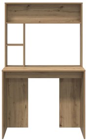 vidaXL Γραφείο artisan δρυς 91 x 50 x 149 εκ Επεξεργασμένο ξύλο