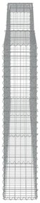 vidaXL Συρματοκιβώτια Τοξωτά 5 τεμ. 400x30x140/160 εκ. Γαλβαν. Ατσάλι