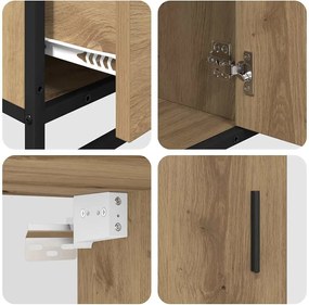 vidaXL Σετ Επίπλων Μπάνιου 3 pcs Artisan Oak Επεξεργασμένο ξύλο