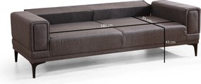 3-Seat Sofa-Bed Horizon - Dark Grey Dark Grey