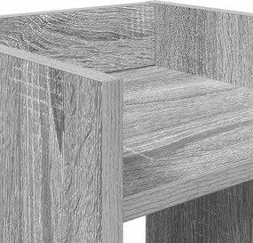 vidaXL Βάση φυτών με ράφι Γκρι Σονομά 30 x 30 x 60 cm