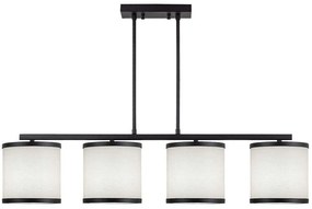 Φωτιστικό Οροφής - Ράγα Way 942FLG1641 107x20x68cm 4xE27 40W Black-White Opviq