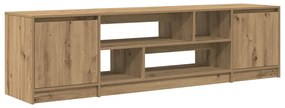vidaXL Έπιπλο Τηλεόρασης Δρυς τεχνίτης 188,5x41x50 εκ. Επεξ. Ξύλο