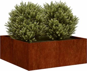 vidaXL Γλάστρα Κήπου Σκ rusty 80 x 80 x 30 cm